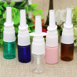 5ml Colourful PET Empty Fine Nasal Spray Mist Plastic Bottle, Cosmetic Nose Spray Bottle Ttkne
