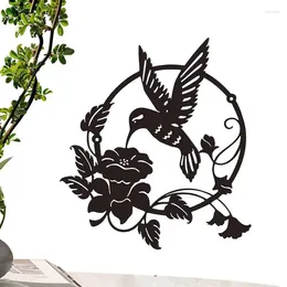 Garden Decorations Metal Decor Colorful Wall Silhouette Modern Bird Art Sculptures For Outdoor Decoration Yard