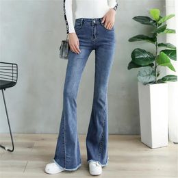 Women's Jeans Korean Fashion Slim Stretch High Wasit Denim Pants Casual Skinny Streetwear Trousers Spring Autumn Women LJ320