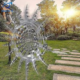 Garden Decorations Outdoor Unique and Magical Metal Windmill Spinners Wind Rainbow Colour Catchers Collector Yard Patio L Awn Decoration 231127