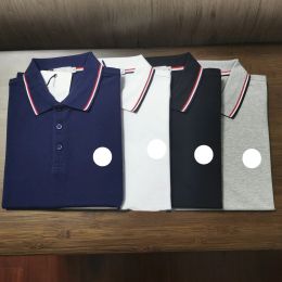 Polo gömlek erkek tişört tasarımcısı polo lüks marka gömlek kadın moda kısa kollu saf pamuklu mektup baskı tasarımı 20 renk toptan fiyat