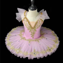 Dancewear Costume Ballerina Stage Performance Ballet Dress For Kid Adult Professional Ballet Tutu Swan Lake Pancake Tutu Girl Child Dance 231128