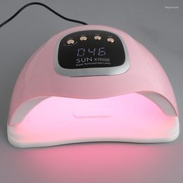 Nail Dryers Professional 66 Beads LED Lamp Machine Red Light Dual Source UV/LED Automatic Infrared Sensor For Art Home Salon