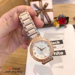 23ss Designer vercaces watch Luxury Fire sale small fan versage watch quartz watch engraved with Roman pattern on the edge fresh and dreamy for women