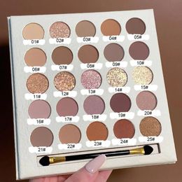 Eye Shadow 25 Color Eyeshadow Palette Earthy Pearly Easy to color Pallete No Blooming Portable Make up For Women Cosmetics 231128