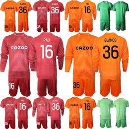 Club Team Men 22-23 Marseilles Soccer Goalkeeper 16 Pau Lopez Jerseys Set Long Sleeve GK 36 Ruben Blanco Simon Ngapandouentnbu 30 Steve Mandanda Football Shirt Kits