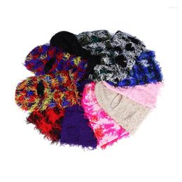 Berets Beanie Ski 1 Hole Balaclava Mask Hat Spooky Multi Colours Unisex Full Face Hand Made Knitted Bomber Winter