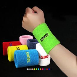 Wrist Support 1PCS Gym Yoga Cotton Sweat Wristbands Sport Brace Sweatband For Tennis Badminton Running Band 231127
