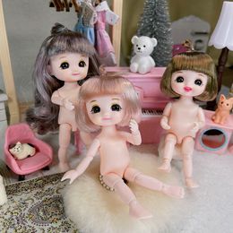 Dolls 16cm 6 Inch 112 13 Moveable Jointed BJD Baby Fashion Clothes And Shoes Dress Up Toys For Children Girls Gift 230427