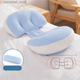 Maternity Pillows Adjustable Pregnant Woman Waist Side Sleeping Pillow Abdomen Supporting U-shaped Pillow During Pregnancy Side Sleeping Pillow Q231129
