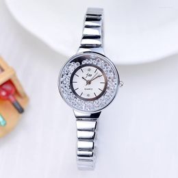 Wristwatches Fashion Women Jw Luxury Crystal Rhinestone Rose Gold Womens Analogue Dress Ladies Quartz Casual Watch