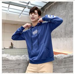 Men's T Shirts 2023 Spring Korean Loose Hooded T-shirt Male Cec Tide Brand Printed Youth Hoodie Jacket Ins