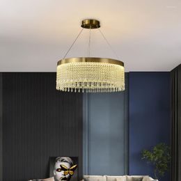 Chandeliers Stair Long Crystal Chandelier Luxury Living Room Bedroom Lighting Modern Led Light For Rooms