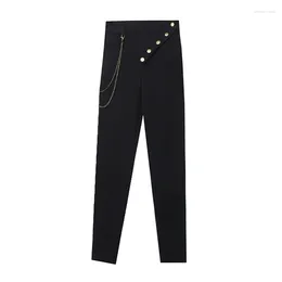 Women's Pants 2023 High Waisted Skinny For Women Black Trousers Female Stretch Leggings Joggers Slim Pencil Clothing S-XXXL