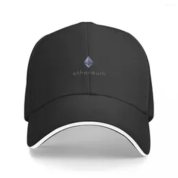 Ball Caps Ethereum Logo ETH Coin Crypto Trader Miner Gift Baseball Cap Streetwear Hat Sports Men Women's