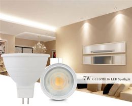 7W LED Spotlight Bulbs, MR16 E27 E14 GU10 GU5.3 Base, 24° Beam Angle for Downlights & Table Lamps 11 LL