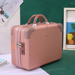 Cosmetic Bags Mail Retro Small Suitcase Female Bag 14inch Wedding Box Waterproof Tattoo Beautician E669