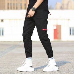 Pants 2022 Pockets Cargo Harem Pants Mens Casual Joggers Baggy Tactical Trousers Harajuku Streetwear Hip Hop Fashion Swag XXXL