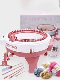 Knitting 40 Needles Round Knitting Machine Manual Weaving Kit DIY Sewing Machine Woven Scarves Hats Sweater Weaving Loom Knitting Tools