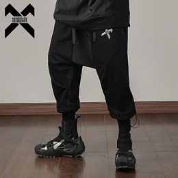 Pants 11 BYBB'S DARK Summer CalfLength Pants Men Women Patchwork Baggy Drop Crotch Joggers Hip Hop Streetwear Harem Pant WB684