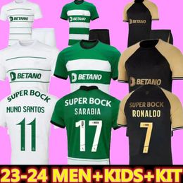 Sporting CP 23 24 Lisboa Soccer Jerseys Home away Blue Lisbon Special Jovane Sarabia Vietto 2023 2024 Maillot Sporting Clube De Football Shirt Men Kids Kit Jersey