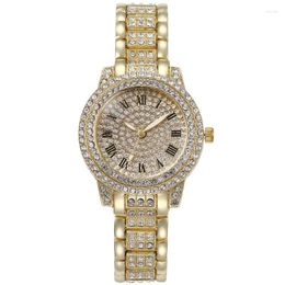 Wristwatches Arrivals Fashion Women Watches Rhinestones Alloy Steel Strip Quartz Watch Lady Girls Wristwatch Clocks With