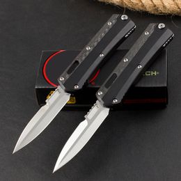 UT-Combat 184-10s Glykon AUTO Knives M390 Blade Carbon fiber Handle Tactical Hunt Camp Self-defense Self-defense Pocket Knife EDC Tools