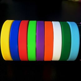 New Promotion Colourful Elastic Silicone Bracelet Sports Wristband Bracelets