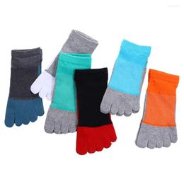 Men's Socks Compression Mesh Anti Friction Comfortable Pure Cotton Sports Ankle No Show Five Finger