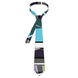 Bow Ties De Stijl Tie Geometric Print Design Neck Retro Trendy Collar For Adult Daily Wear Party Necktie Accessories