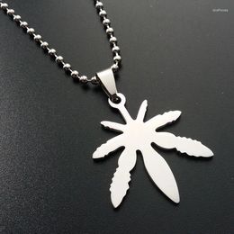 Pendant Necklaces 30 Stainless Steel Canada Jamaica African Fallen Leaves Tree Foliage Plant Grass Necklace Gift Jewelry