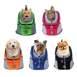 Carrier Pet Cat Dog Front Backpack Carrier Travel Bag For Small Dogs Mesh Breathable Carrying Shoulder Pack Puppy Outdoor Supplies