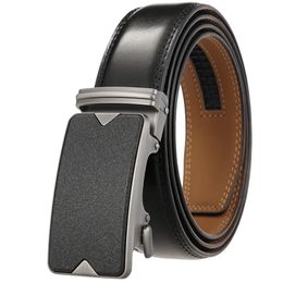 Belts Men's Leather Ratchet Dress Belt with Automatic Buckle Fashion Men's Leather Belts for Men 231128