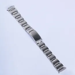 Watch Bands 19mm Vintage Steel Hollow Curved Watchband For SKX 6139-6002 6000 6001 Chrono