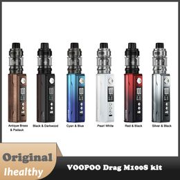 VOOPOO Slepen M100S Kit met 5.5ML UFORCE-L Tank 18650/21700 Batterij 100W mod Elektronische Sigaret Vaporizer fit PnP Coil