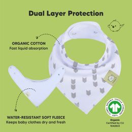 Bibs Burp Cloths Organic Baby Bandana Drool Stylish Unisex Super Absorbent Gentle Teething For Infants Cotton Bib Drop Delivery Amtoj