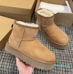 Designer Snow Ug Boots Australian Women Boot Tasman Bailey Dune Chesut Winter Buckle Fur Snow