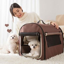 Carrier Foldable Dog Cat Delivery Room Dog Cage Travel Bag Cats Carrier Accessories for Small Dogs Pet Car Seat Poop Bags Stuff Backpack