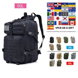Backpack 30L or 50L Multifunctional Bag Military Backpack High capacity Camping Hiking Supplies Men Sports Trekking Climbing Travel Bag 231128
