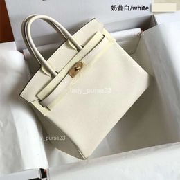 Lady Classic Bags Tote End Bag Quality Togo Real Genuine Leather Lychee Thread Top Layer High Calf Handbag Lock Women's M38z