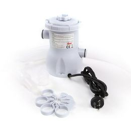 Supplies 220V 15w Electric Swimming Pool Filter Pump Cleaner Circulating Pump US UK EU Gauge Practical Set White