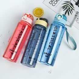 Water Bottles Plastic Water Bottles for Travel Sport Drinking Bicycle 400ml 800ml Summer Home Office 230428