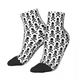 Men's Socks Black Skull And Crossbones Bones Skeleton Souls Ankle Male Mens Women Winter Stockings Polyester