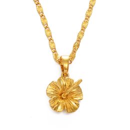 Chokers Anniyo Hawaiian Flower Pendant Necklace Marshallese Kiribati Guam Micronesia Chuuk Pohnpei Jewellery Weeding Products 239606 231127