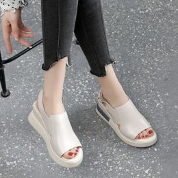 Sandals Summer Wedge Platform Fashion Retro Romen Beach Shoes Ladies Casual Peep Toe Soft Comfortable Sandalias De Mujer 2023