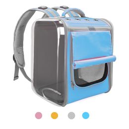 Carrier Pet Dog Cat Carrier Bag Backpack Space Capsule Cage Comfortable And Portable Mesh Outdoor Shoulder Travel Transport Small Dog