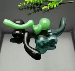 Glass Pipes Smoking Manufacture Hand-blown hookah Colorful curved gourd glass pipe