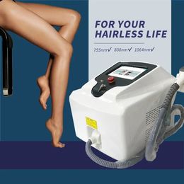 2024 Latest 808nm Diode Laser Permanent Hair Removal Pain-free Depilation Machine 755nm 808nm 1064nm Triple Wavelength Acne Wrinkle Dispelling Apparatus
