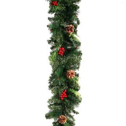 Decorative Flowers Red Berries Artificial Pine Light Decor Durable & Bendable Lifelike Branches Indoor Home Mantle Fireplace TS1