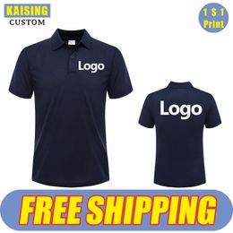 Men's Polos KAISING Summer Causal Polo Shirt Custom Printed Text Picture Brand Embroidery Personal Design Breathable Men And WomenTops 230428